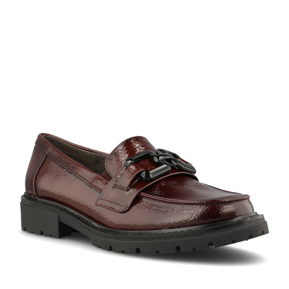 Ladies 8-24764 Loafer In Burgandy