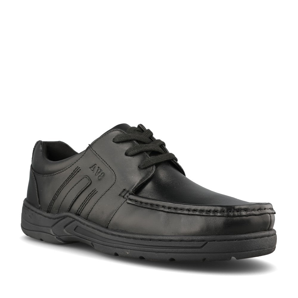 Dubarry Boys Kori Laced Shoe in Black Leather