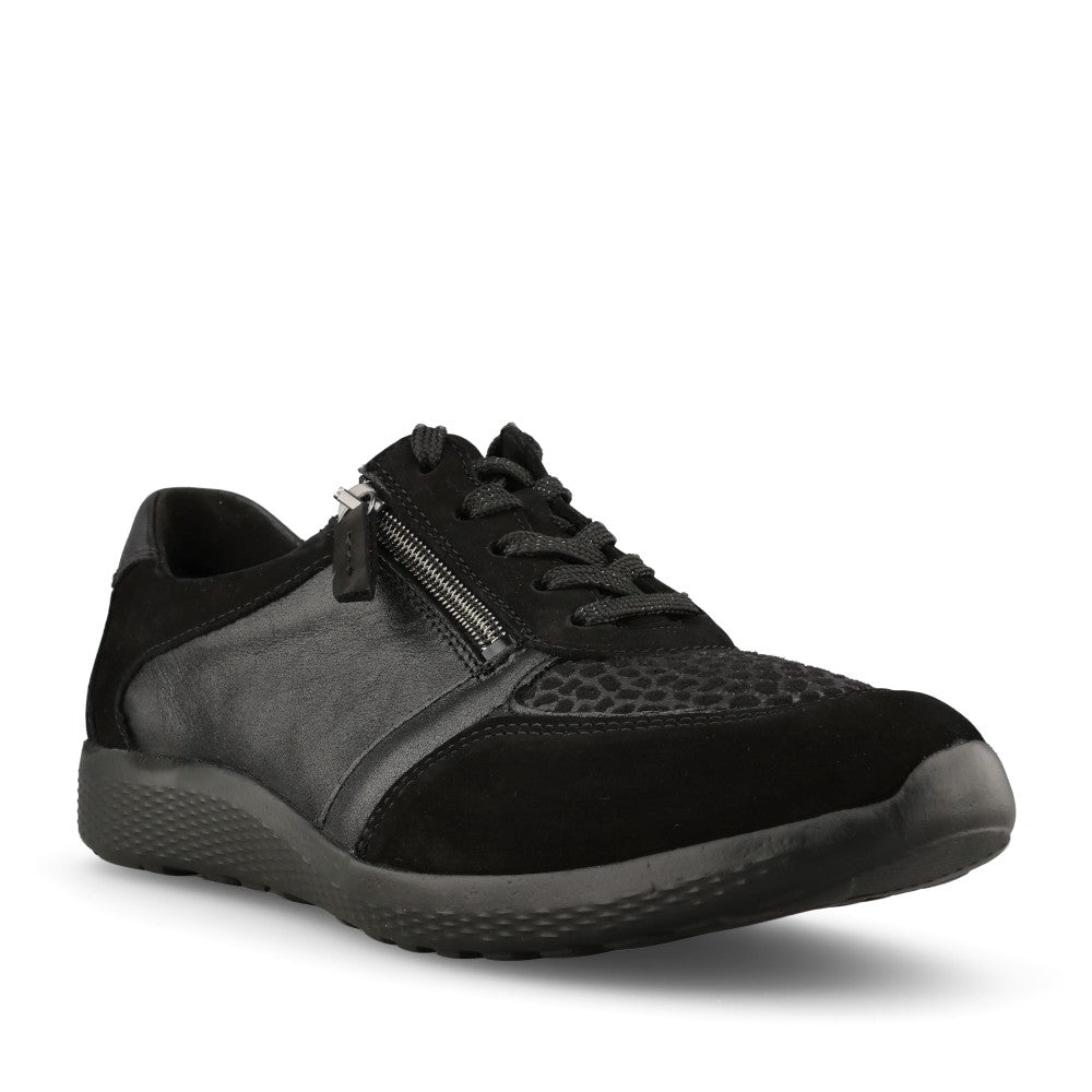 Ladies 815m01 Ira M-fit Laced Trainer In Black