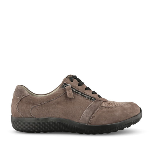 Waldlaufer Ladies 815M01 M-Fit Lace Trainer In Grey