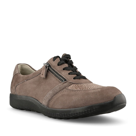 Waldlaufer Ladies 815M01 M-Fit Lace Trainer In Grey