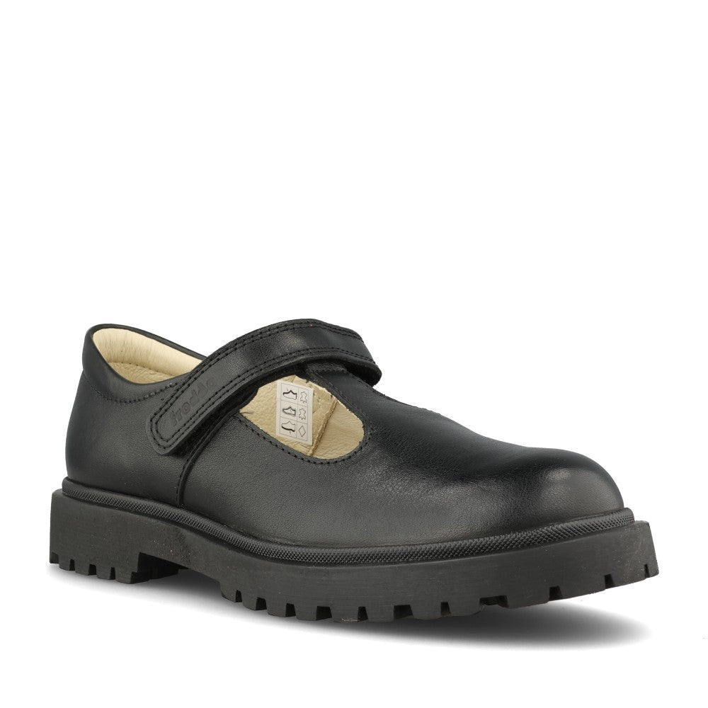 Froddo Girls G3140198 Girls T-Bar in Black Leather
