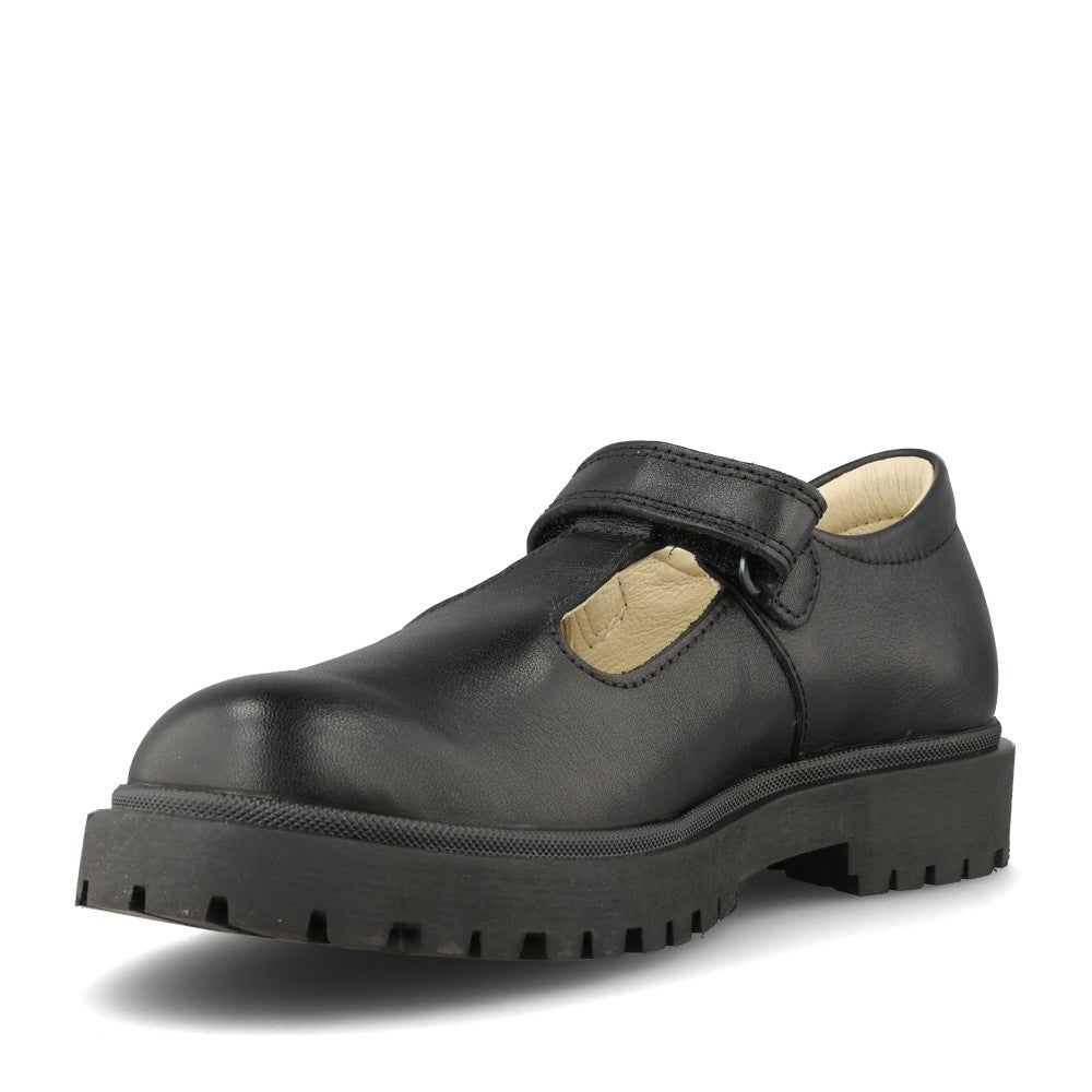 Froddo Girls G3140198 T-Bar in Black Leather