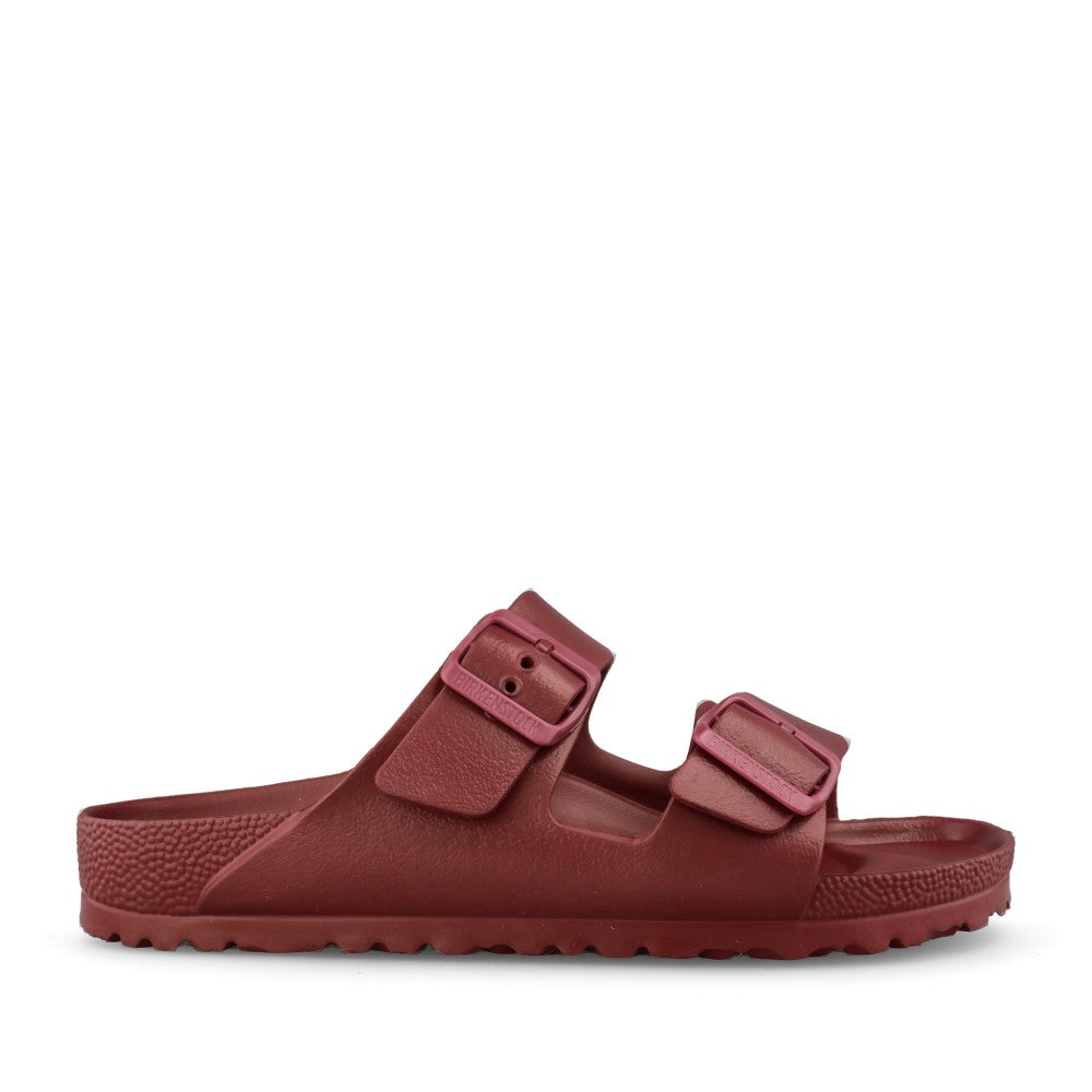 Birkenstock Ladies 1032862 Arizona Eva Double Strap Mule In Burgandy