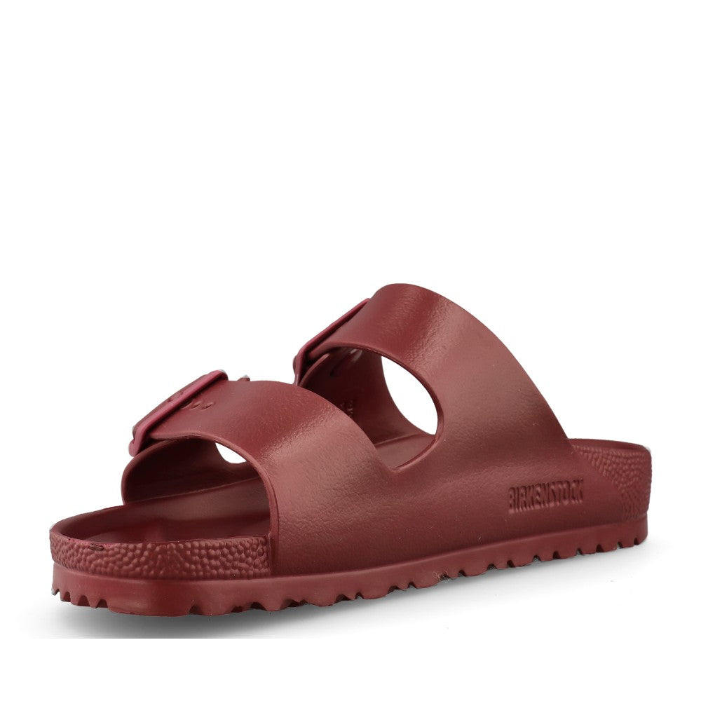 Birkenstock Ladies 1032862 Arizona Eva Double Strap Mule In Burgandy