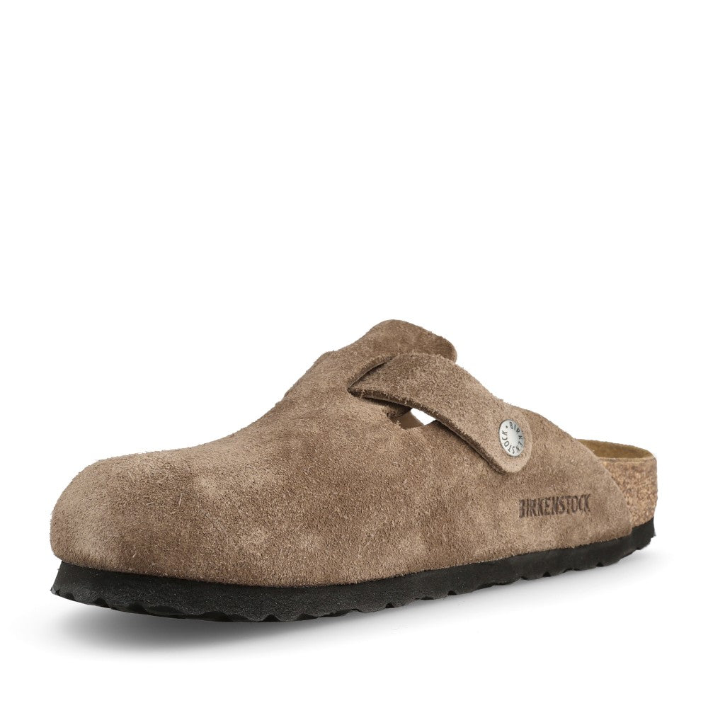 Ladies 1032795 Boston Nf Suede Leather Mule In Dark Tan