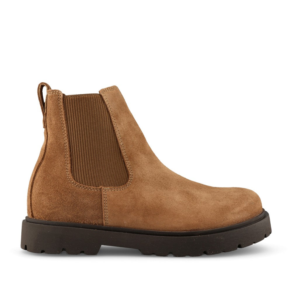 Birkenstock Ladies 1033181 Highwood Slip On Ankle Boot In Dark Tan