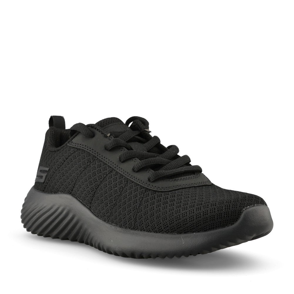 Skechers Boys 403745L Bounder Karonic Laced Trainer in Black