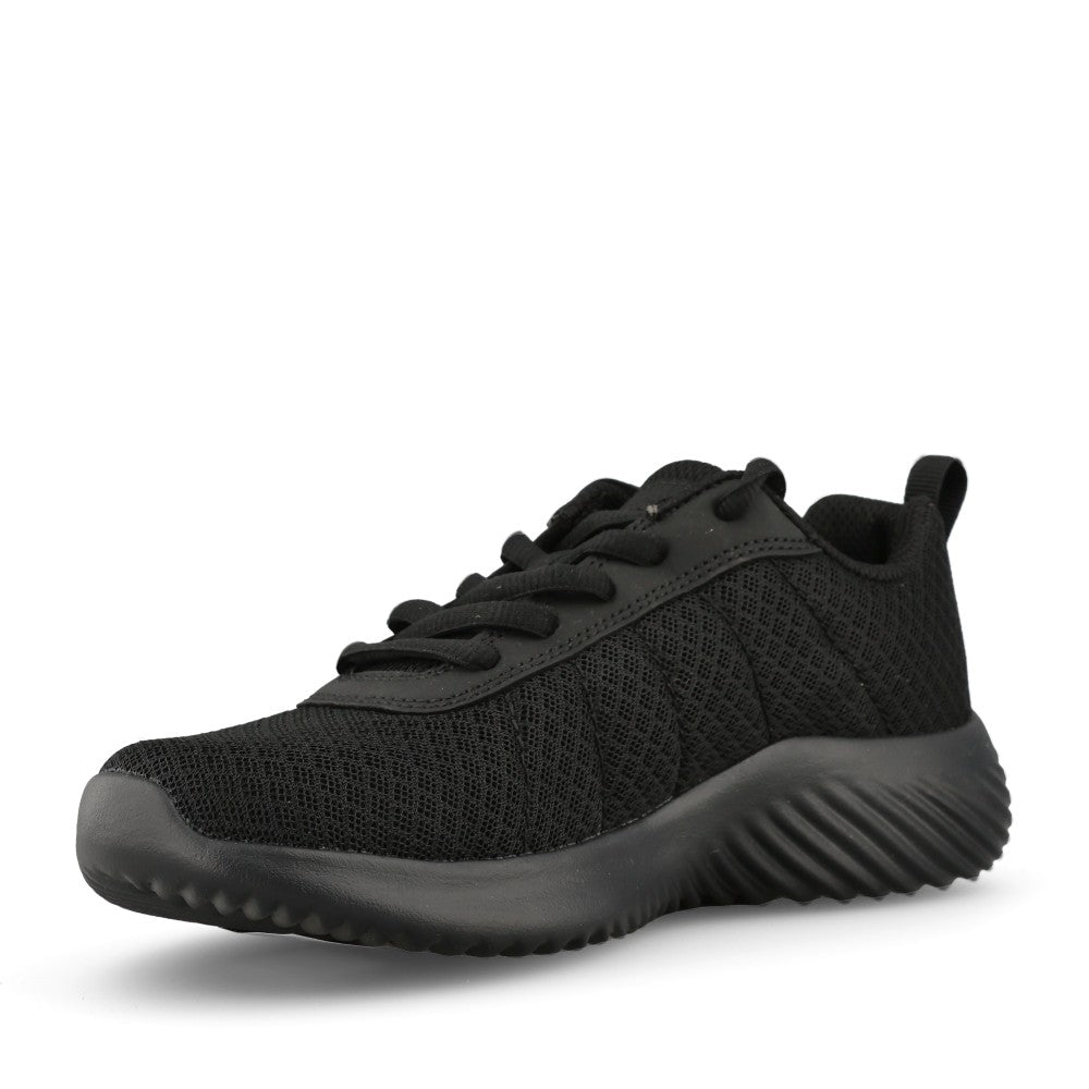 Skechers Boys 403745L Bounder Karonic Laced Trainer in Black