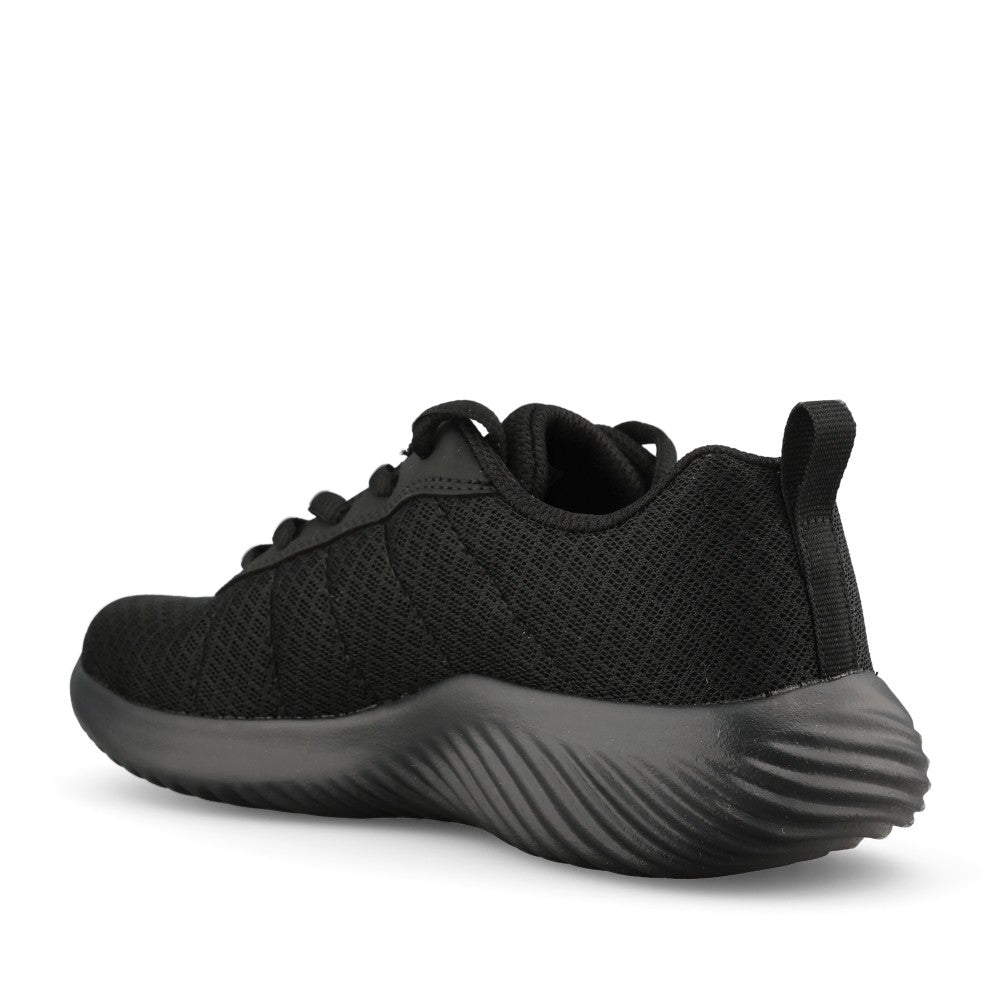 Skechers Boys 403745L Bounder Karonic Laced Trainer in Black