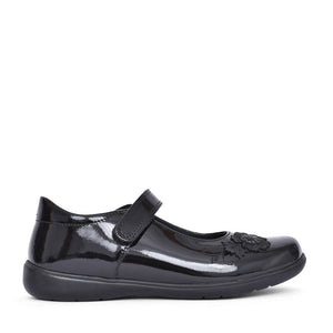 Start Rite Girls Wish F-FIT Patent Mary Jane in Black