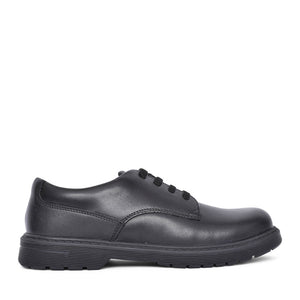 Start Rite Boys Glitch F-FIT Leather Laced Shoe in Black