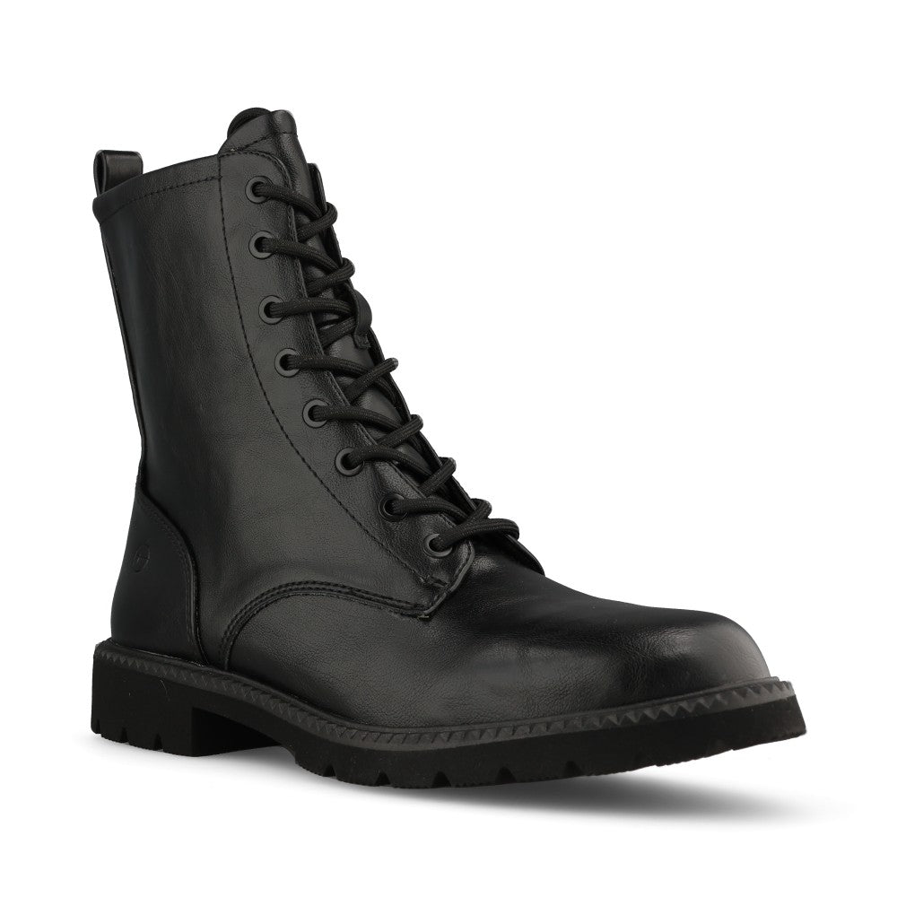 Tamaris Ladies 1-25215 Laced Ankle Boot In Black