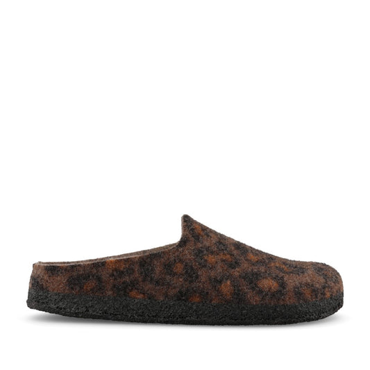 Birkenstock Ladies 1032536 Amsterdam Felt Clog In Leopard