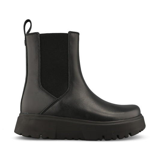 Birkenstock Ladies 1033120 Theda Leather Chelsea Boot In Black Leather