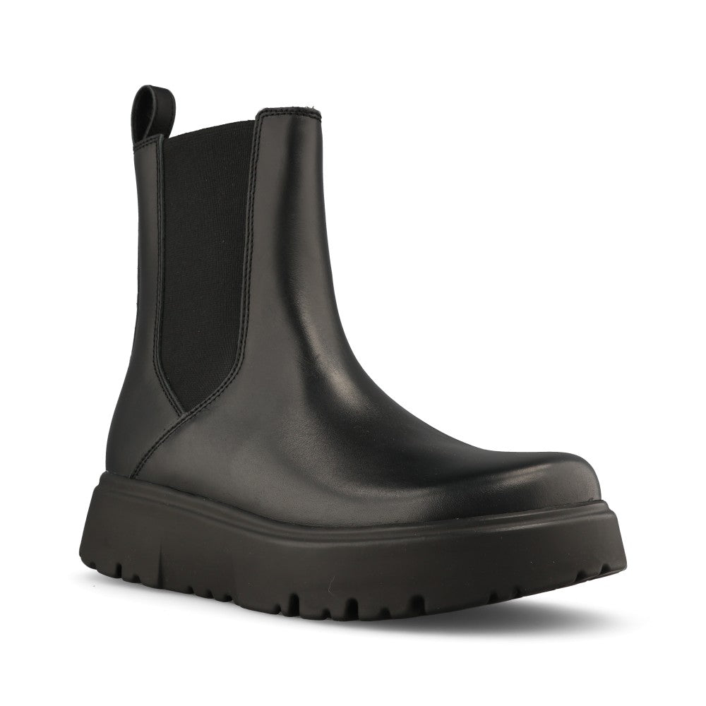 Birkenstock Ladies 1033120 Theda Leather Chelsea Boot In Black Leather