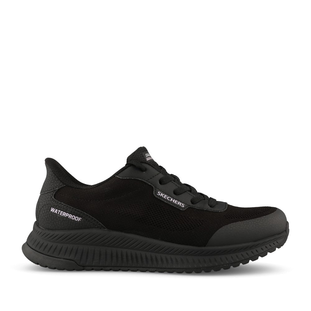 Skechers Ladies 117744 Bobs Squad 4 Essential Look Trainer In Black