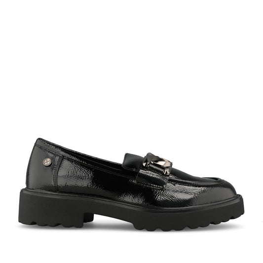 XTI Ladies 146258 Loafer In Black Patent