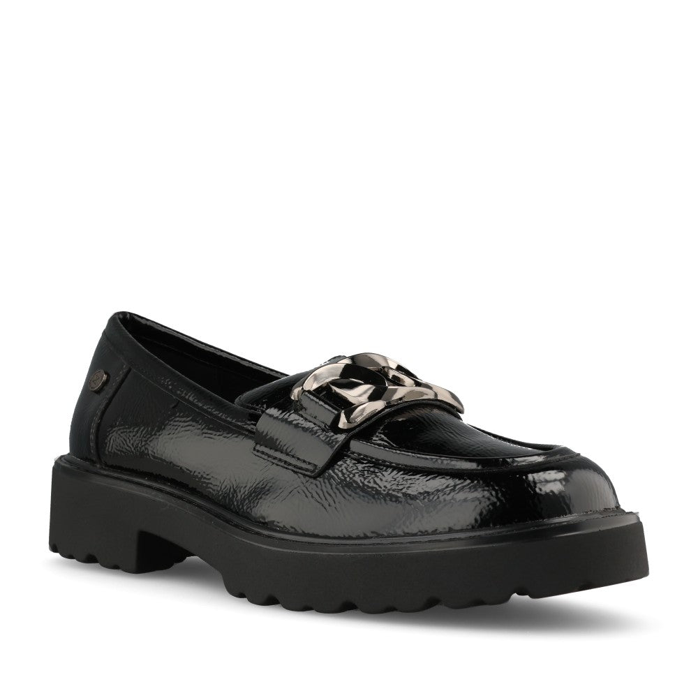 XTI Ladies 146258 Loafer In Black Patent