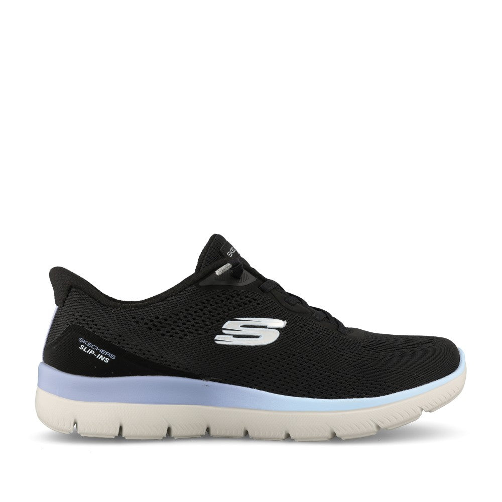 Skechers Ladies 150341 Summits Sweet Skies Trainer In Black