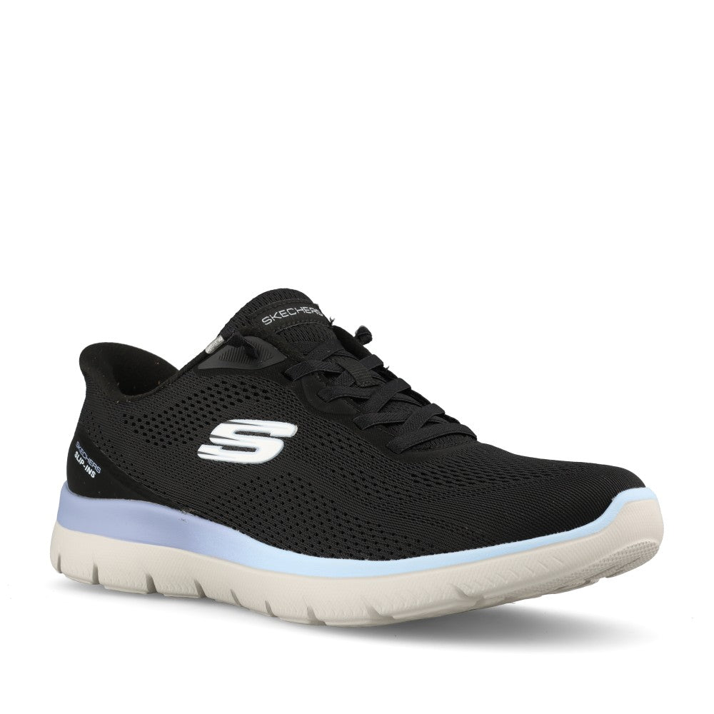 Skechers Ladies 150341 Summits Sweet Skies Trainer In Black