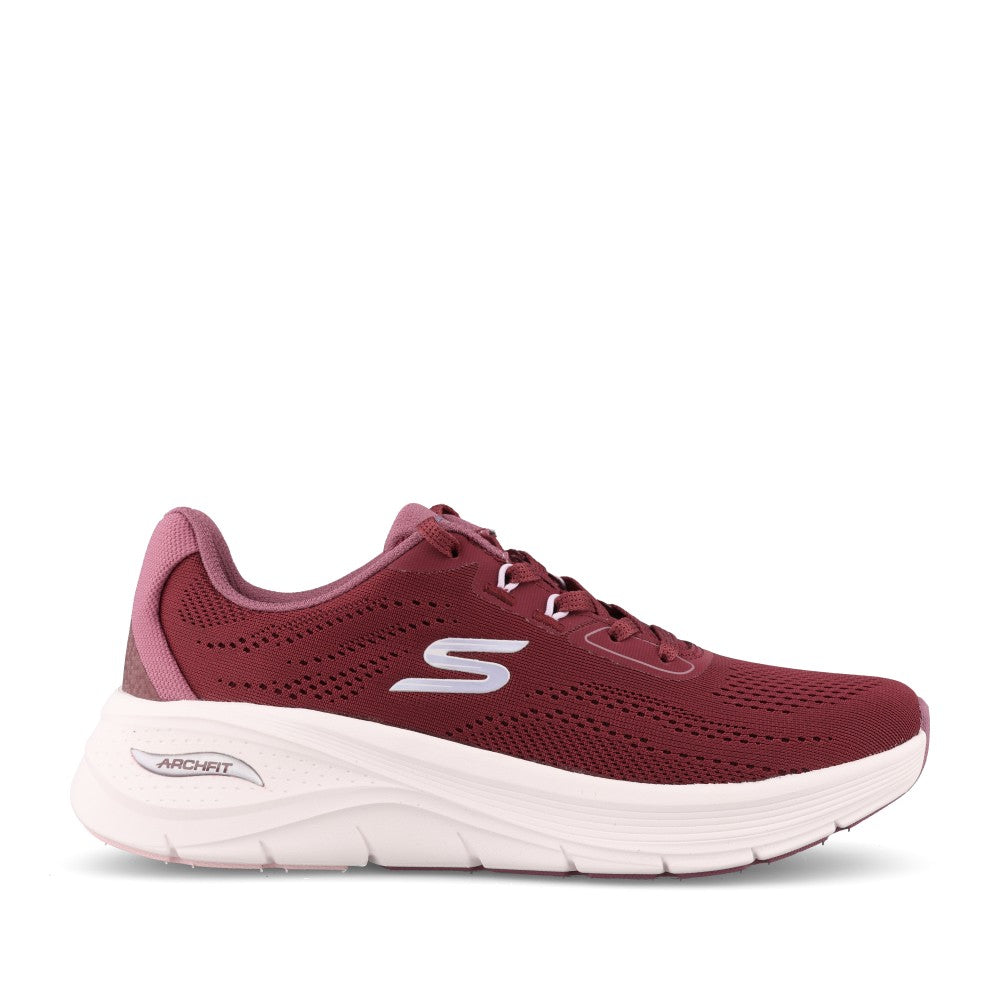 Skechers Ladies 150884 Arch Fit 3.0 Easy Flow Trainer In Burgundy