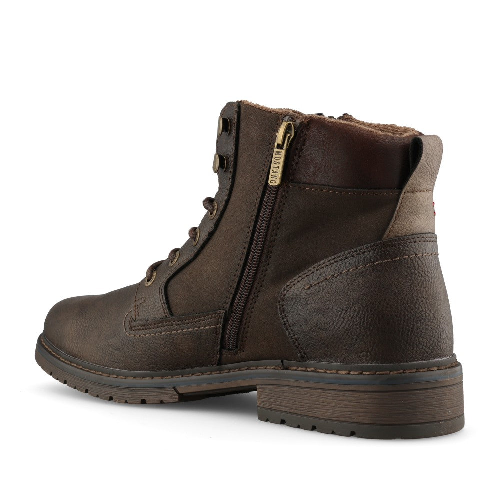 Mustang Mens 15M0031006 Ankle Boot In Mocha