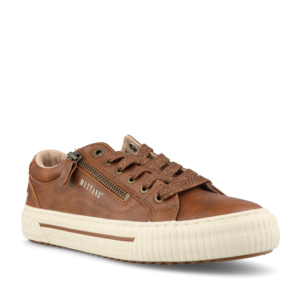 Mustang Ladies 15M0112011 Trainer In Tan