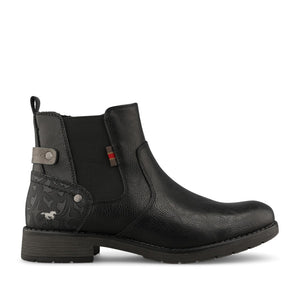 Mustang Ladies 15M0052002 Ankle Boot In Black