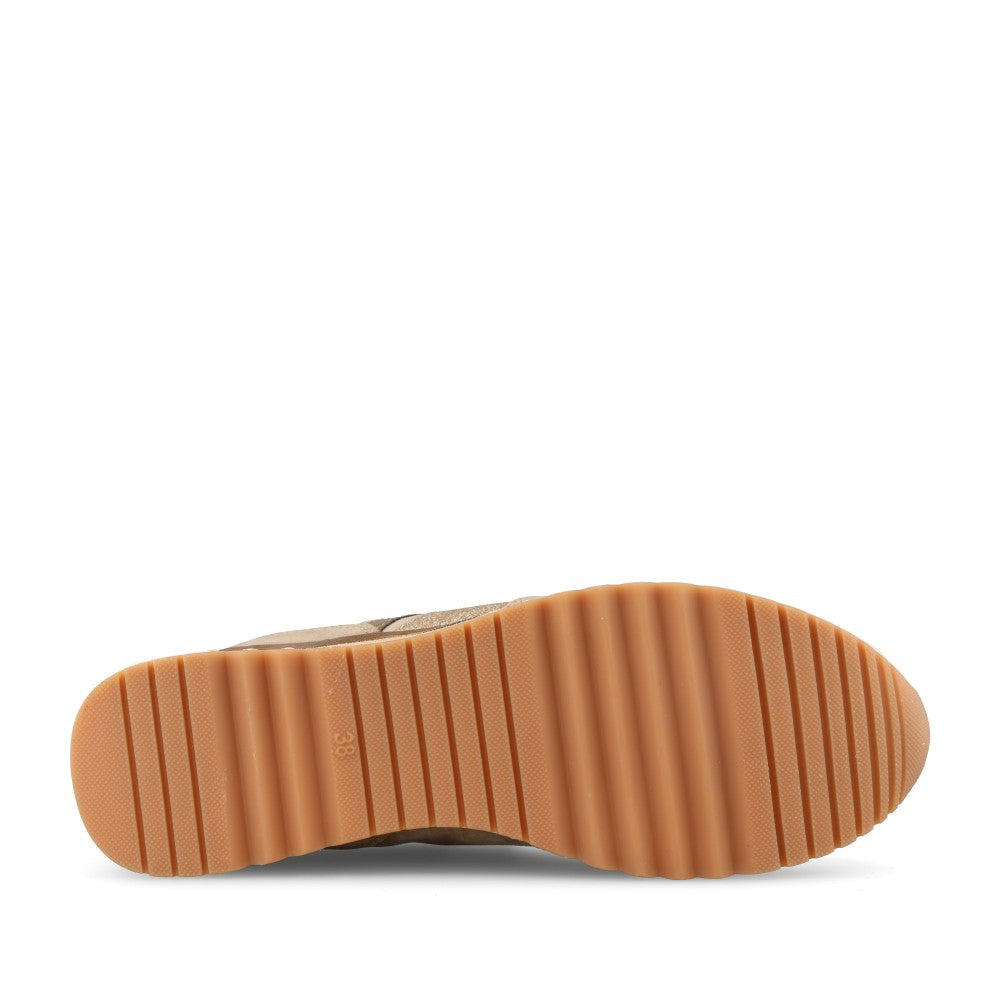 Marco Tozzi Ladies 2-23707 Ladies Laced Trainer in Beige