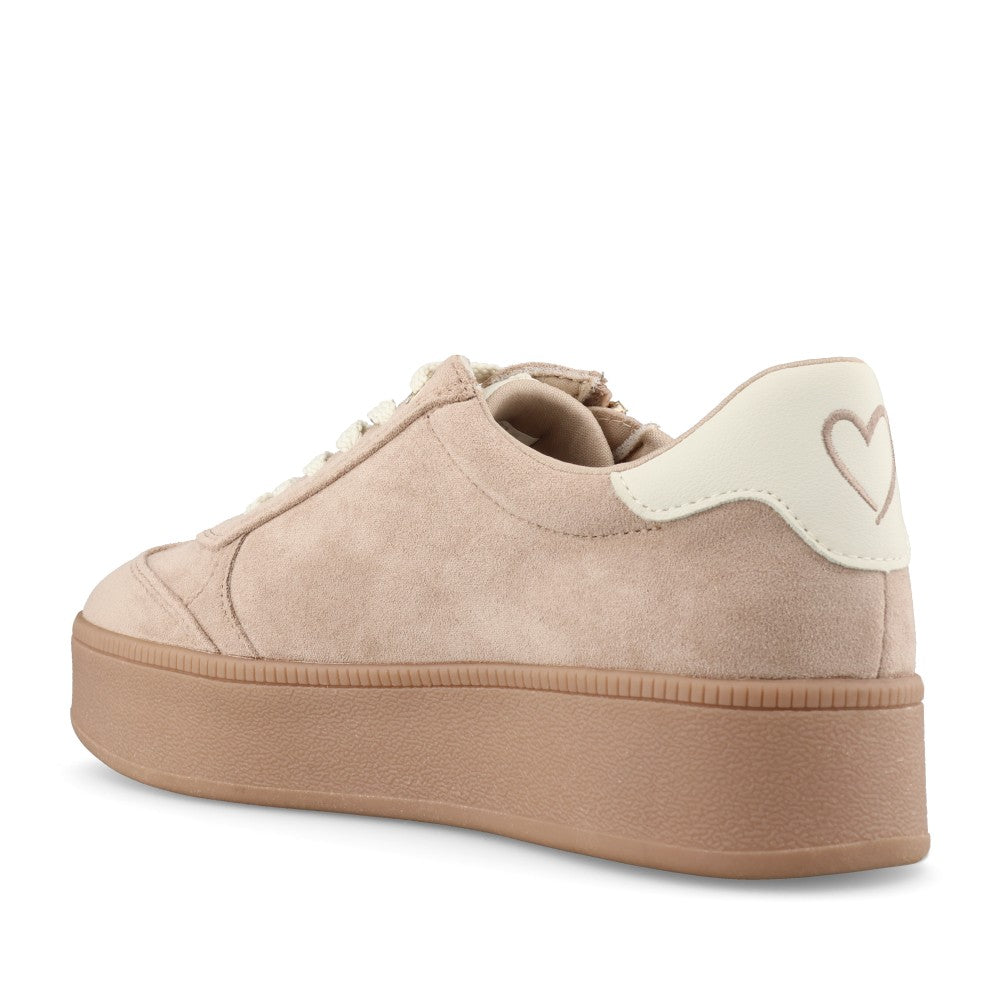 Marco Tozzi Ladies 2-23716 Ladies Platform Laced Trainer in Tan