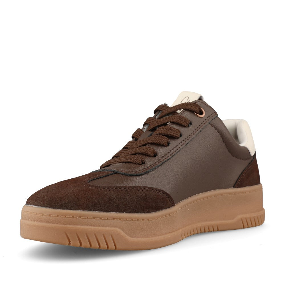 Marco Tozzi Ladies 2-83706 Ladies Laced Trainer in Choco