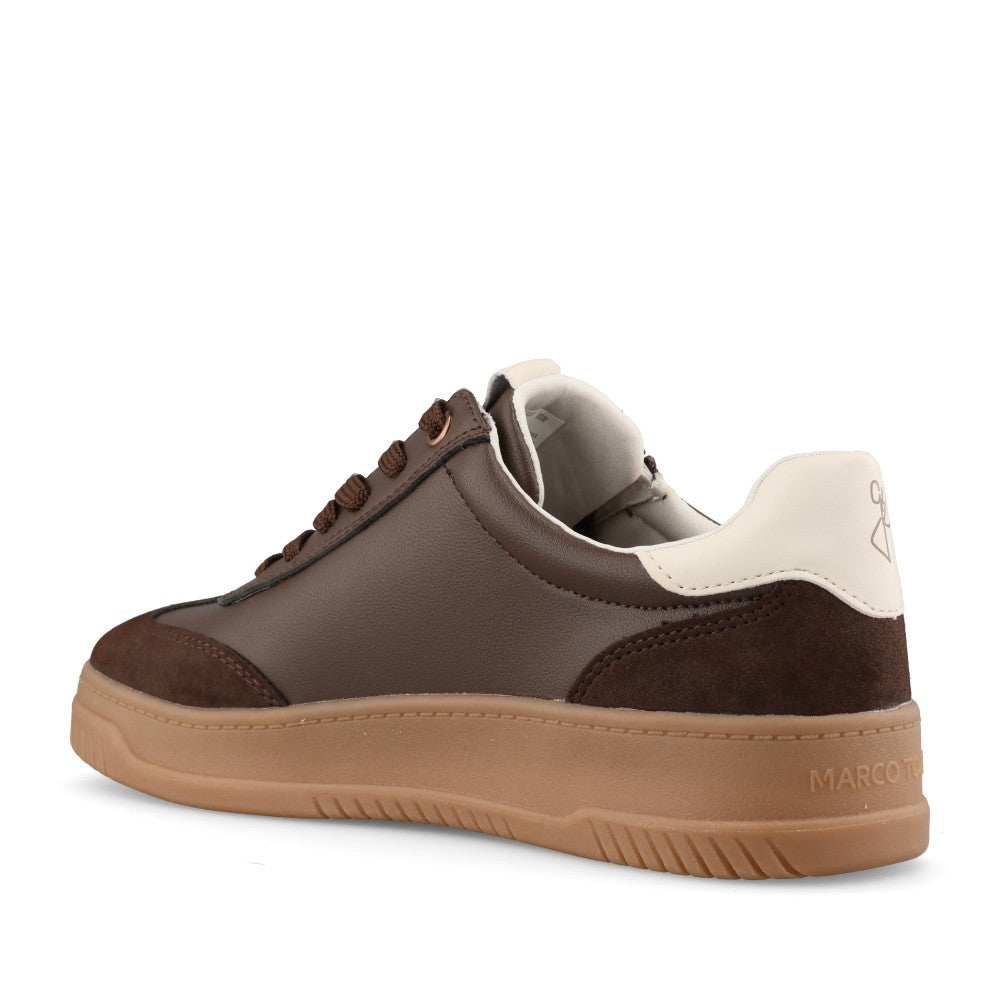 Marco Tozzi Ladies 2-83706 Ladies Laced Trainer in Choco