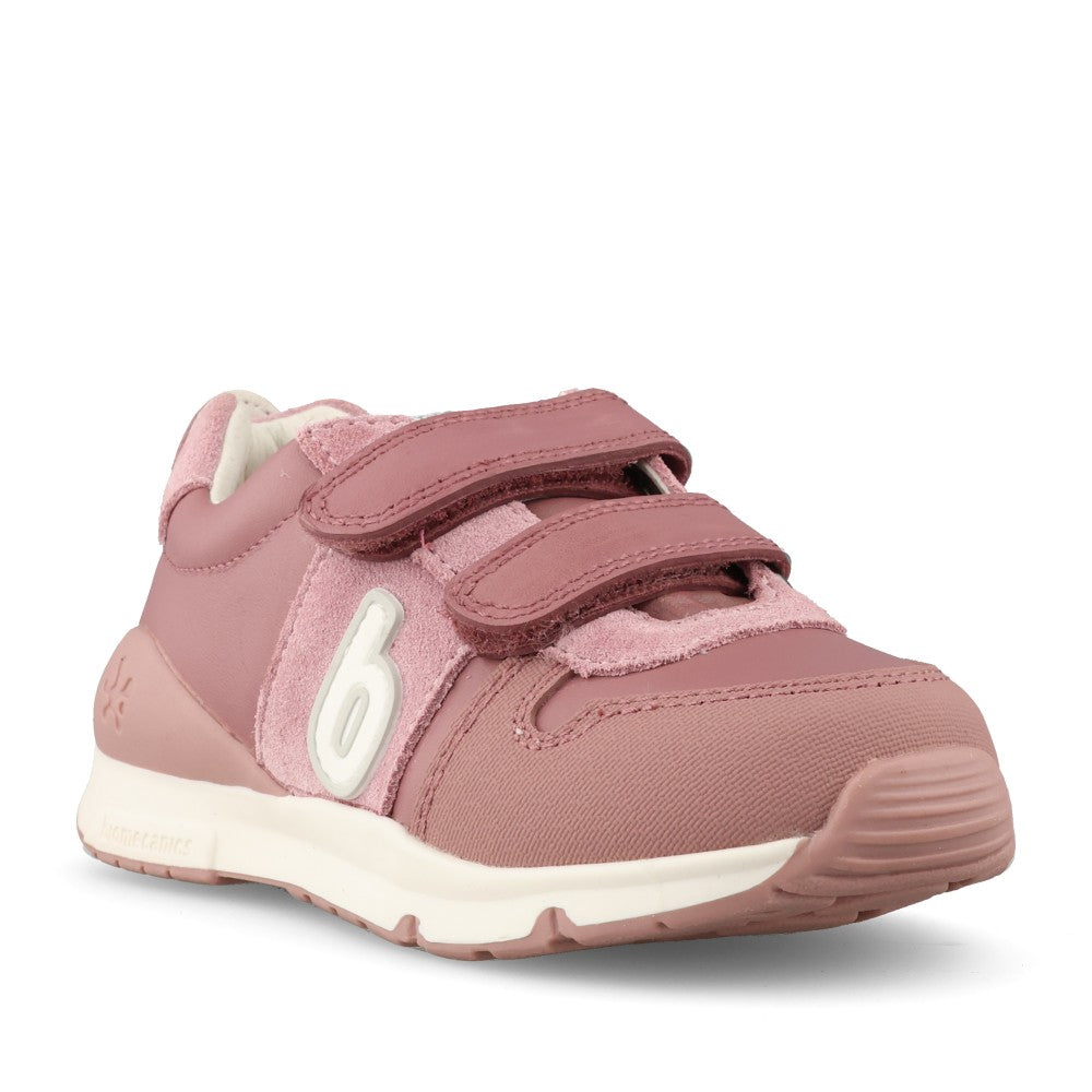 Girls 231006-b Double Velcro Shoe In Mauve