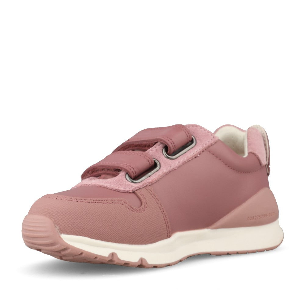 Girls 231006-b Double Velcro Shoe In Mauve