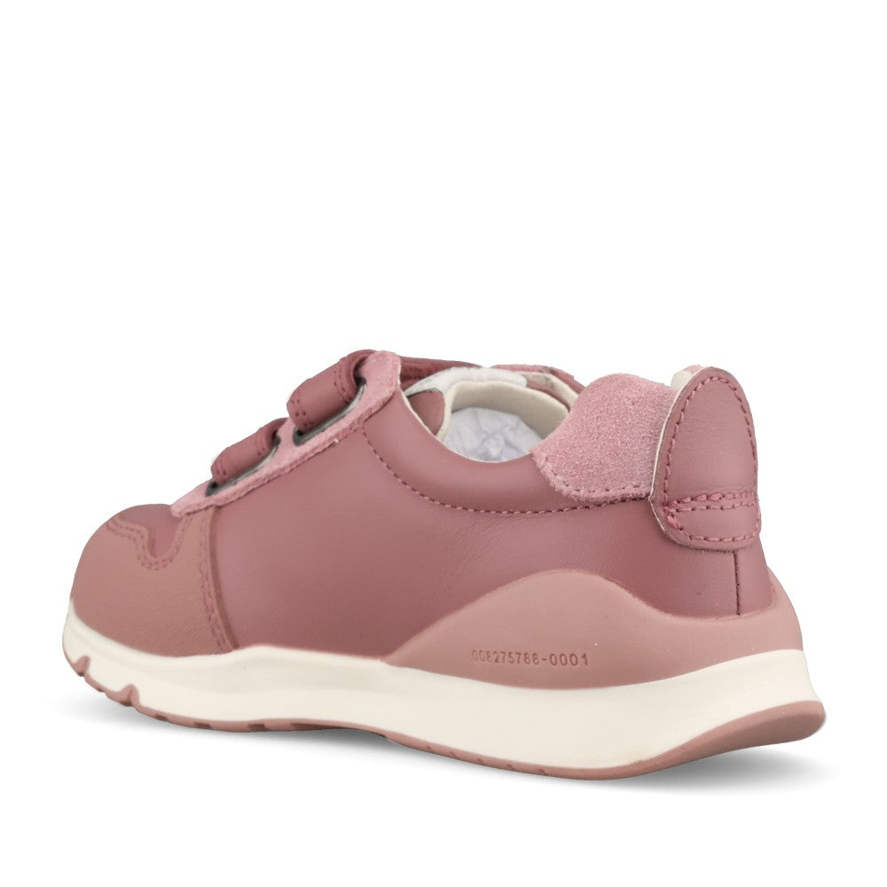 Girls 231006-b Double Velcro Shoe In Mauve