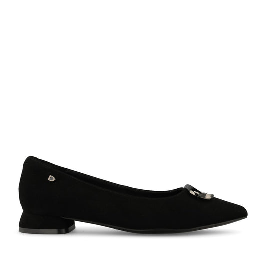 Donna Serena Ladies 2A6232DP Court Shoe In Black
