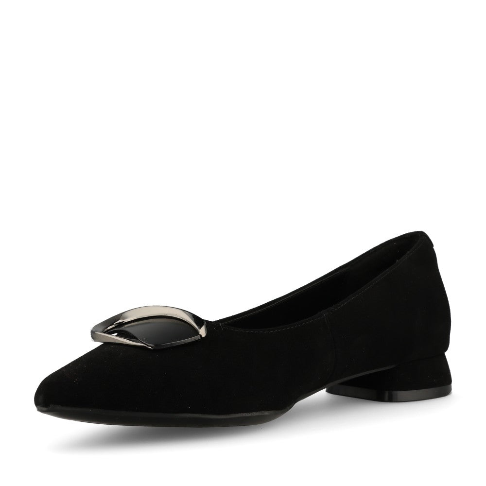 Donna Serena Ladies 2A6232DP Court Shoe In Black