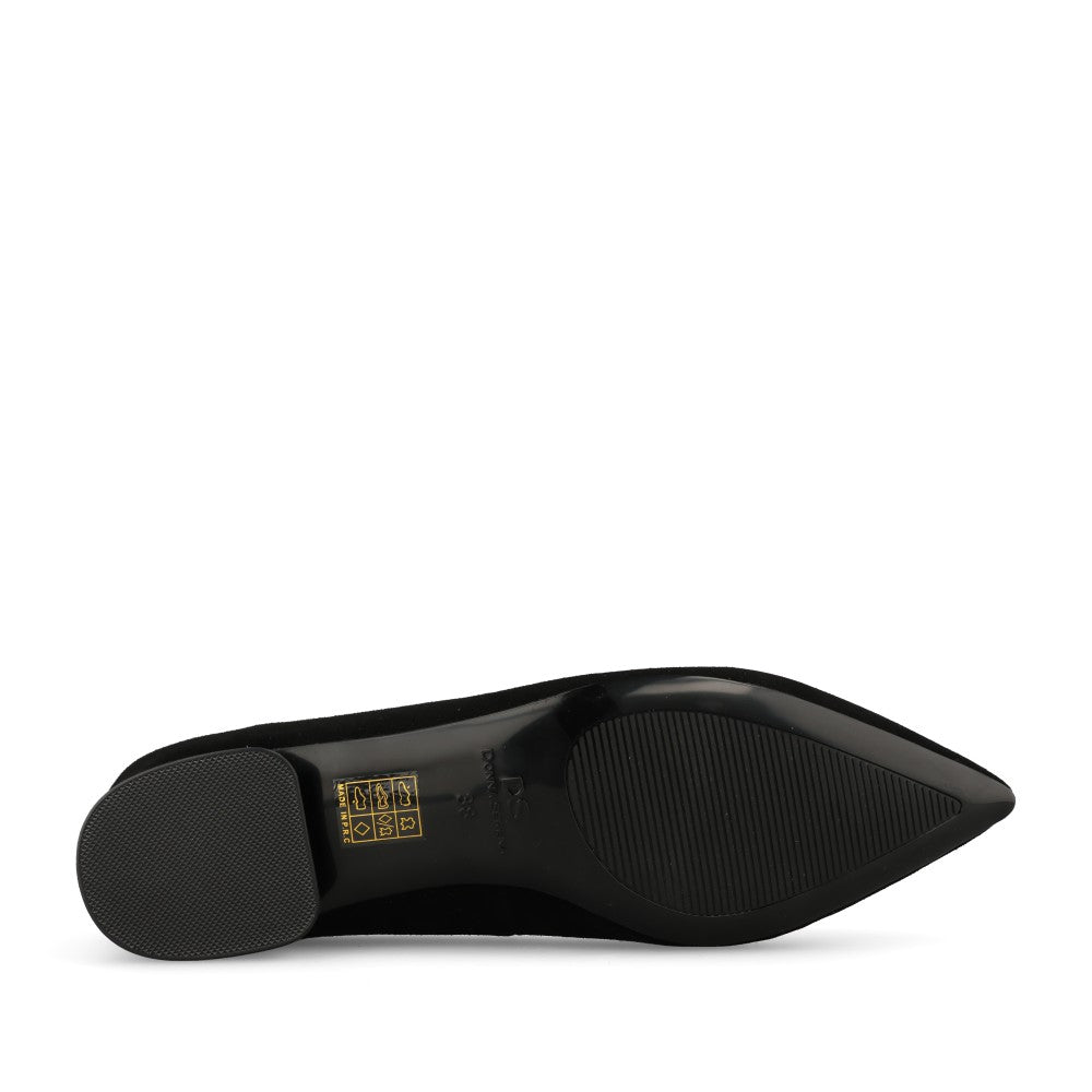 Donna Serena Ladies 2A6232DP Court Shoe In Black