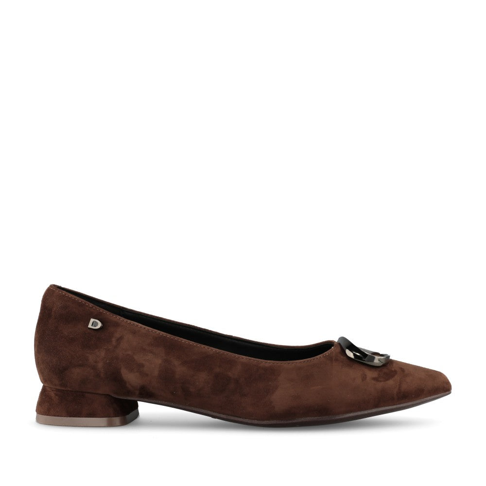 Donna Serena Ladies 2A6232DP Court Shoe In Brown