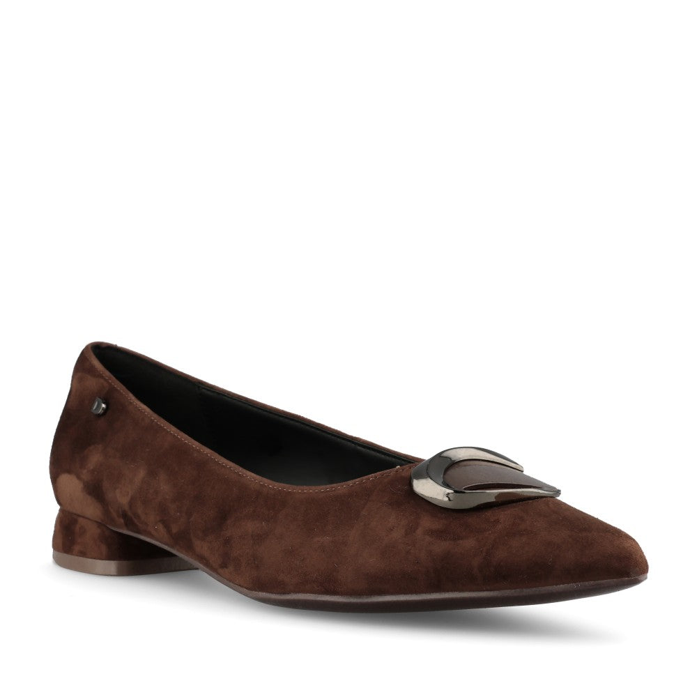 Donna Serena Ladies 2A6232DP Court Shoe In Brown