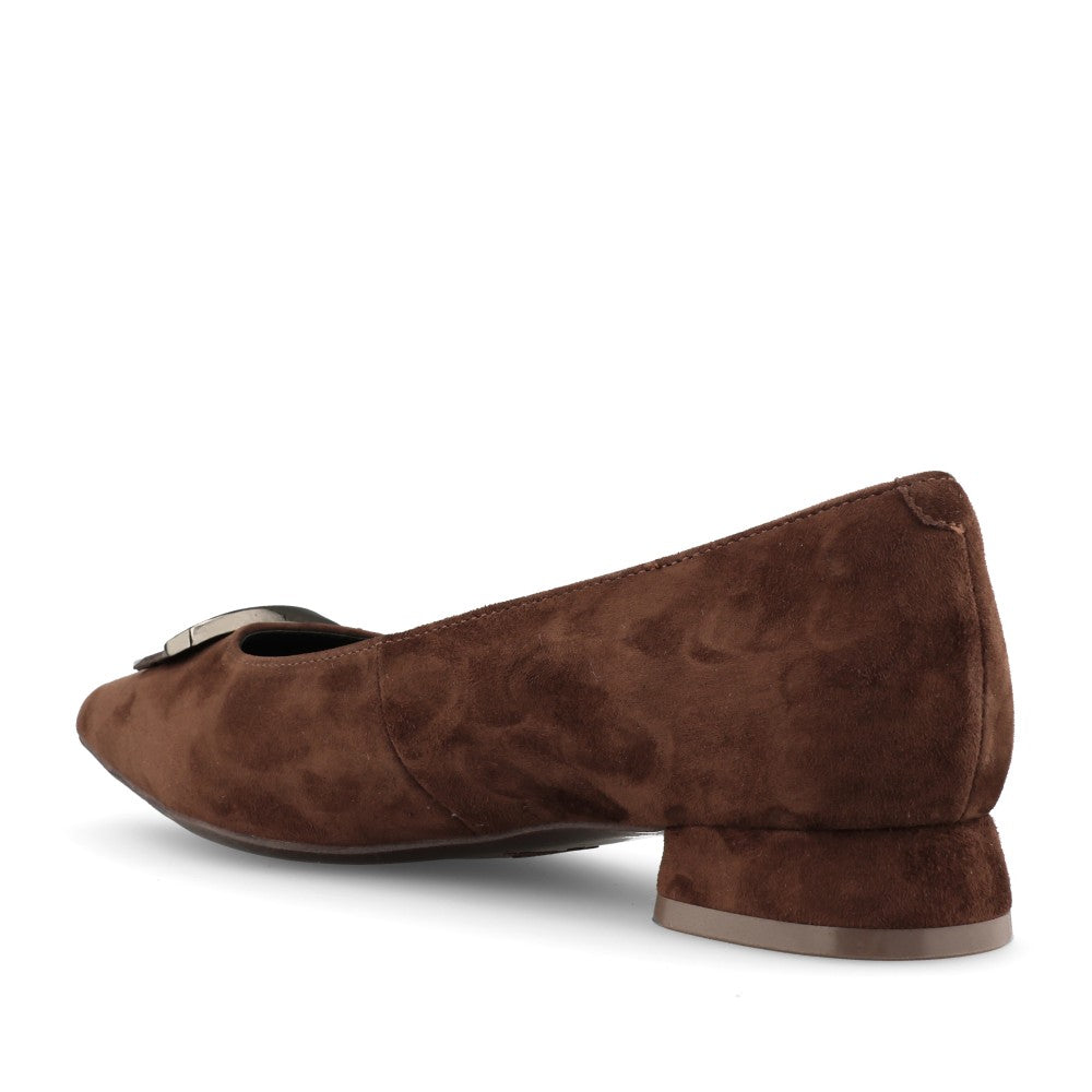 Donna Serena Ladies 2A6232DP Court Shoe In Brown