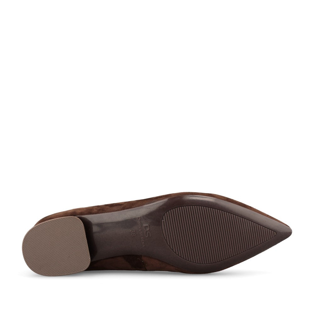 Donna Serena Ladies 2A6232DP Court Shoe In Brown