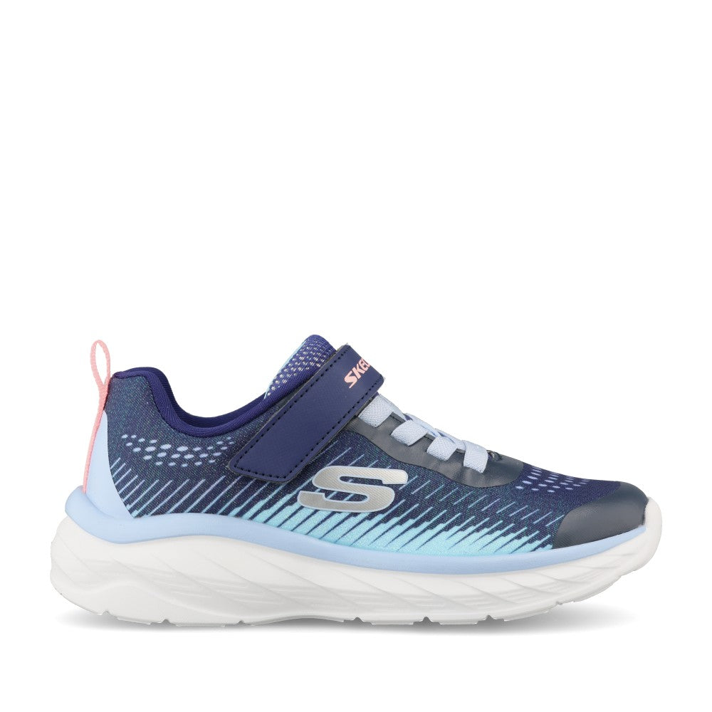 Skechers Girls 303599L Boundless Color Blitz Trainer In Navy