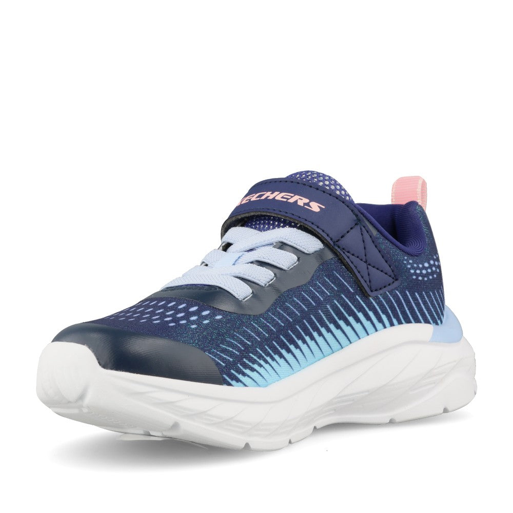 Skechers Girls 303599L Boundless Color Blitz Trainer In Navy