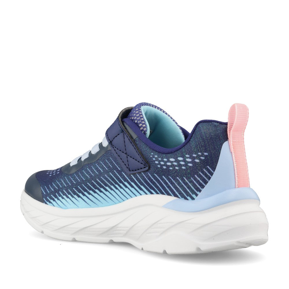Skechers Girls 303599L Boundless Color Blitz Trainer In Navy