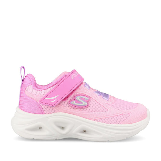Skechers Girls 303729NC Skechers Sola Glow 2.0 Dazzle Steps Trainer In Pink