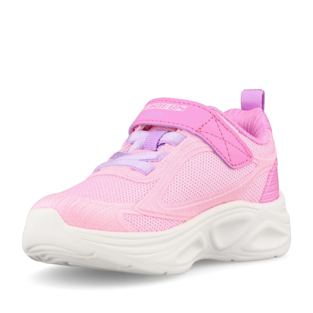Skechers Girls 303729NC Skechers Sola Glow 2.0 Dazzle Steps Trainer In Pink