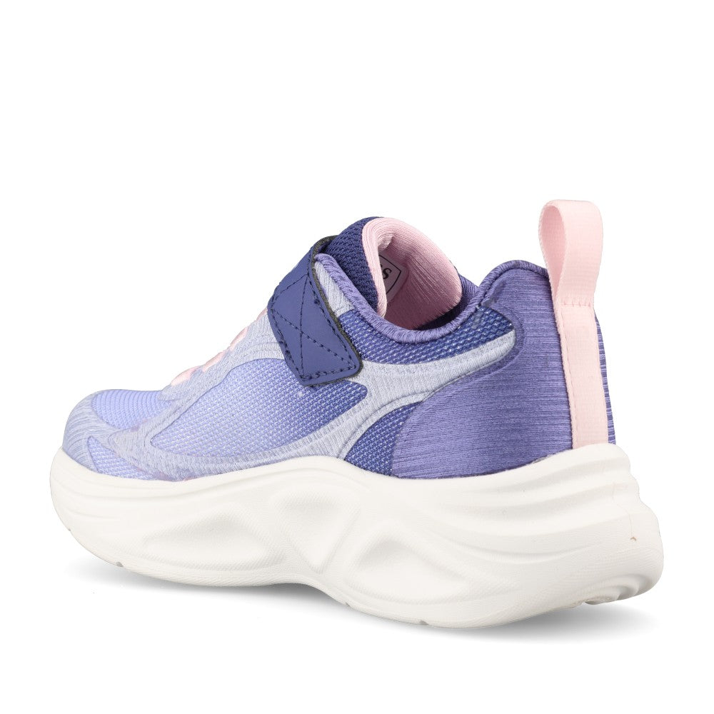 Skechers Girls 303729LC Skechers Sola Glow 2.0 Dazzle Steps Trainer In Navy