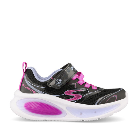 Skechers Girls 303737LC S-Lights Cosmic Glow 2.0 Trainer In Black